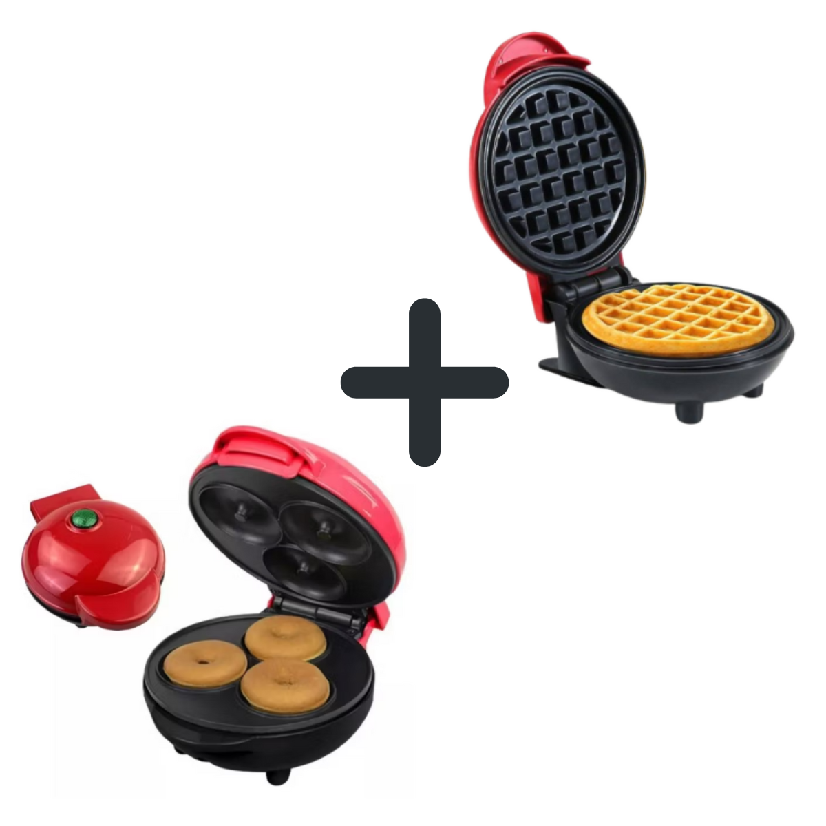 Miniatura 1 de Combo mini waflera + mini dona wd-1